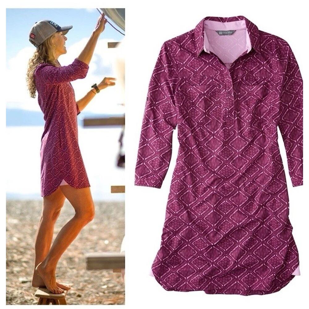 Title Nine Nimbleness Adventurista Dress Mini Zip UPF Pockets XS